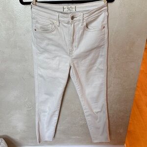 We The Free Off-White Ankle Jeans